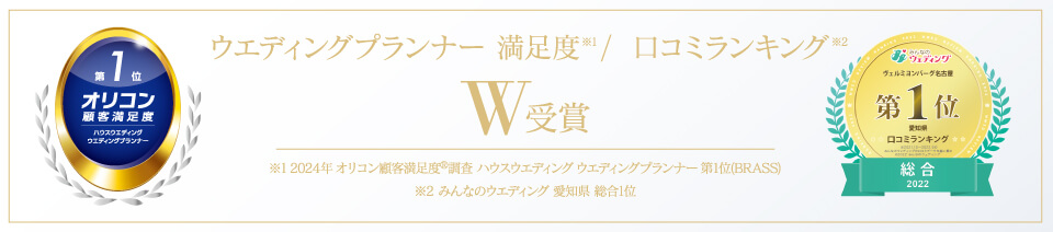 顧客満足度&口コミランキングW受賞