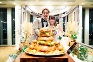 ハンバーガーが結婚式に！？